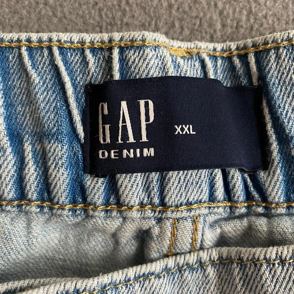 Gap Easy Utility‎ Denim Shorts Womens XXL Light Wash Blue Pockets Casual
